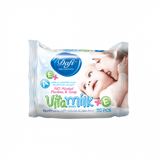 دستمال مرطوب کودک Vita Milk دافی ۲۰ برگی