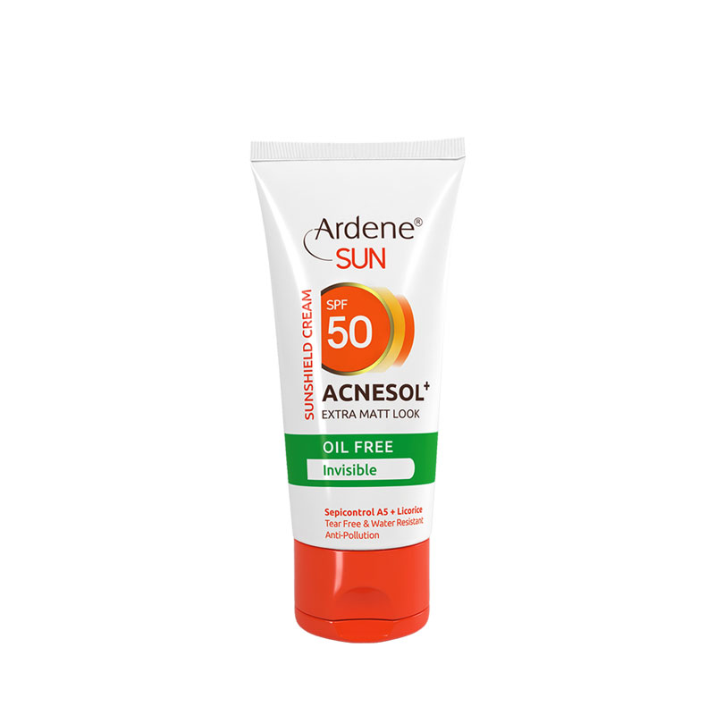 کرم ضد آفتاب بی‌رنگ فاقد چربی SPF50 آردن 50 میل