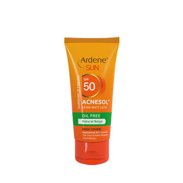 کرم ضد آفتاب بژ طبیعی فاقد چربی SPF50 آردن 50 میل