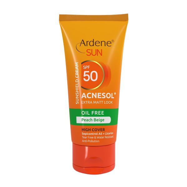 کرم ضد آفتاب بژ هلویی فاقد چربی SPF50 آردن 50 میل