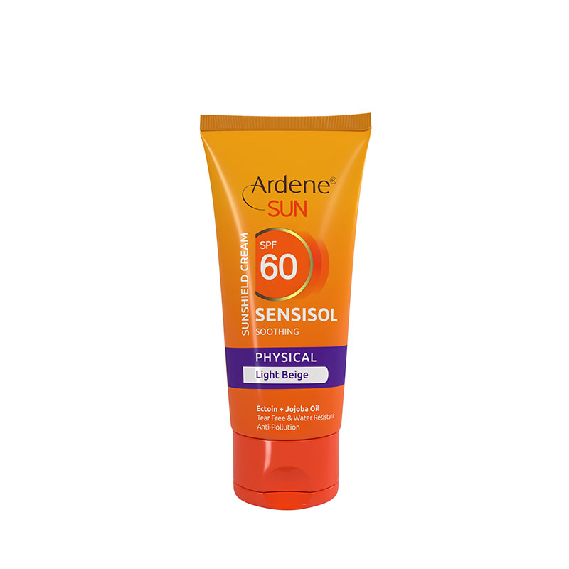 کرم ضد آفتاب بژ روشن مناسب پوست حساس SPF60 آردن 50 میل