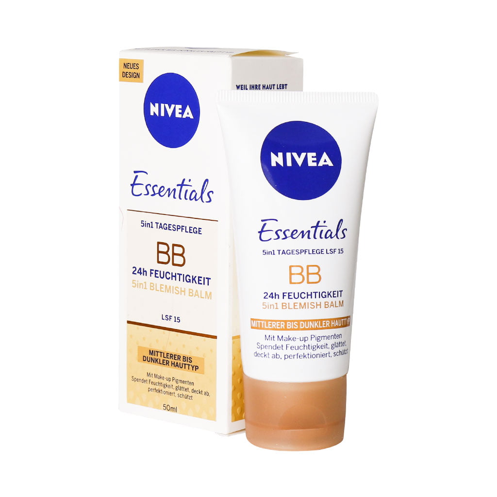 کرم ضد آفتاب و مرطوب کننده Essentials BB Cream رنگی نیوآ 50 میل